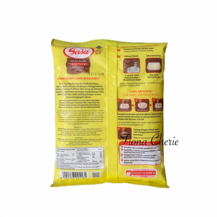 

Ds501D0 Sasa Tepung Bumbu Ala Kentucky 225Gr / Tepung Ayam Kfc / Tepung Bumbu Gr0B1