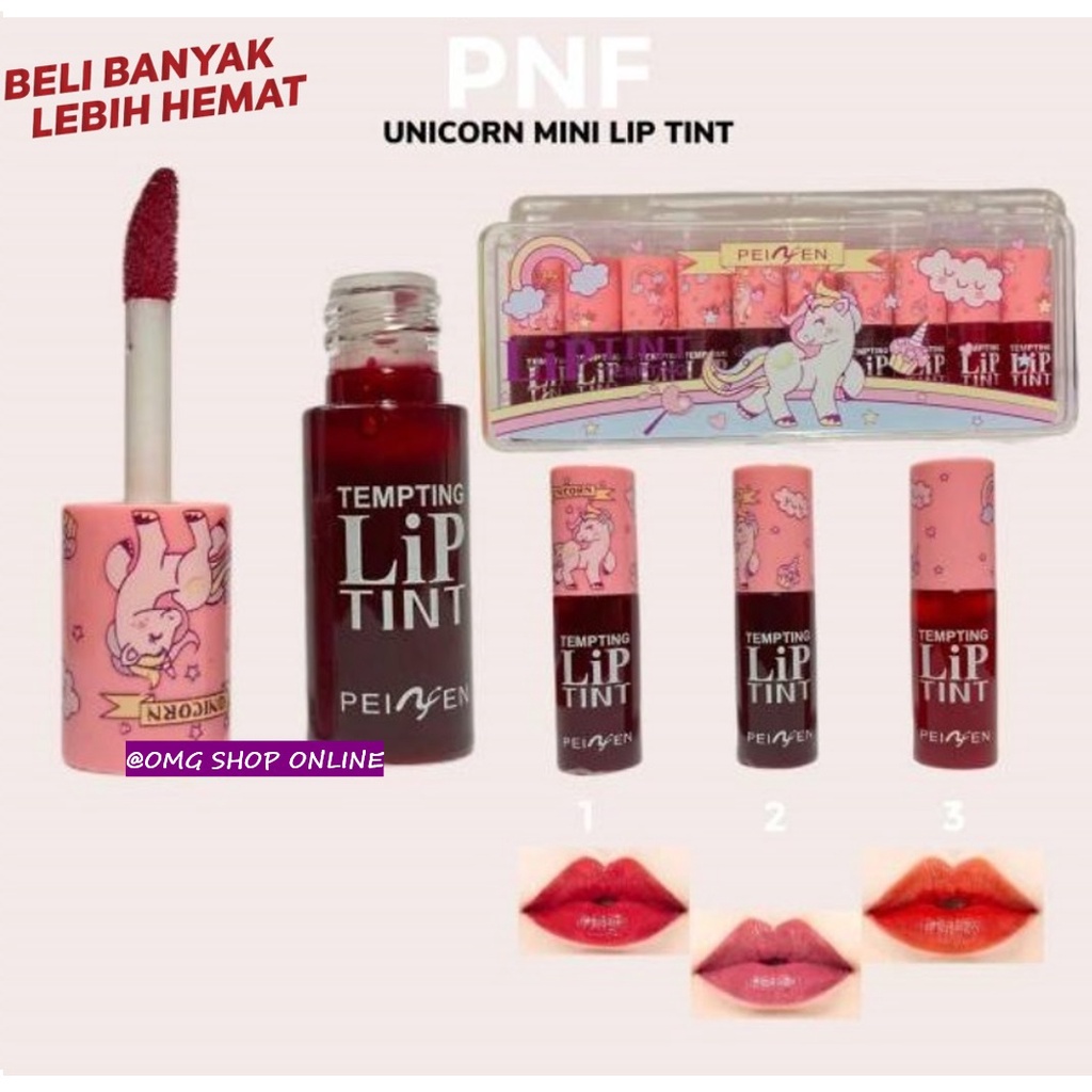 Liptint Korea Unicorn Kuda Poni - Peiyen Liptint Kuda Poni Unicorn / Lip Tint Original Lipstik Lipcream / Pemerah Bibir Pink Pelembab Bibir / Liptin Pelengkap Lipbalm Karakter Makeup Wanita / Liptint Anak Sekolah Liptint Tahan Lama Anti Air Waterproof