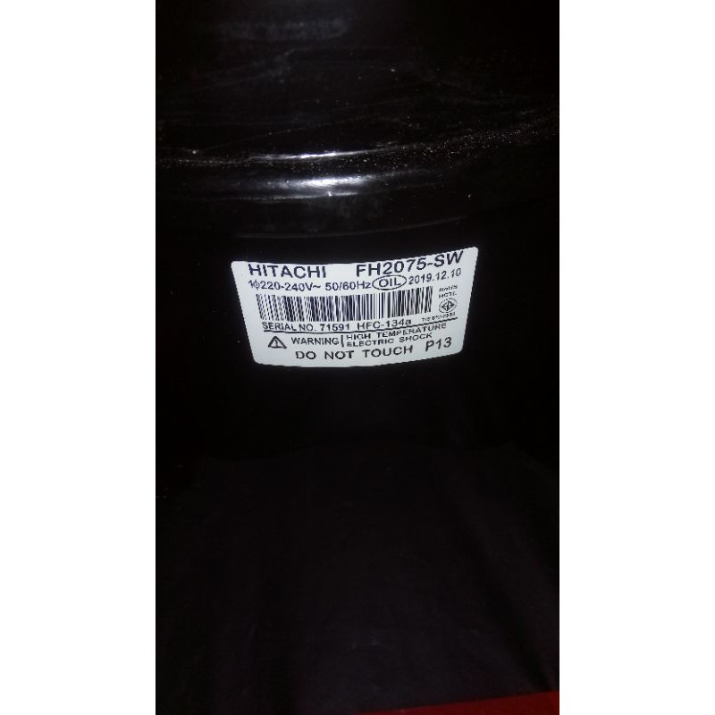 KOMPRESOR KULKAS 1/4 HITACHI TIPE,FH2075-SW THALIAN