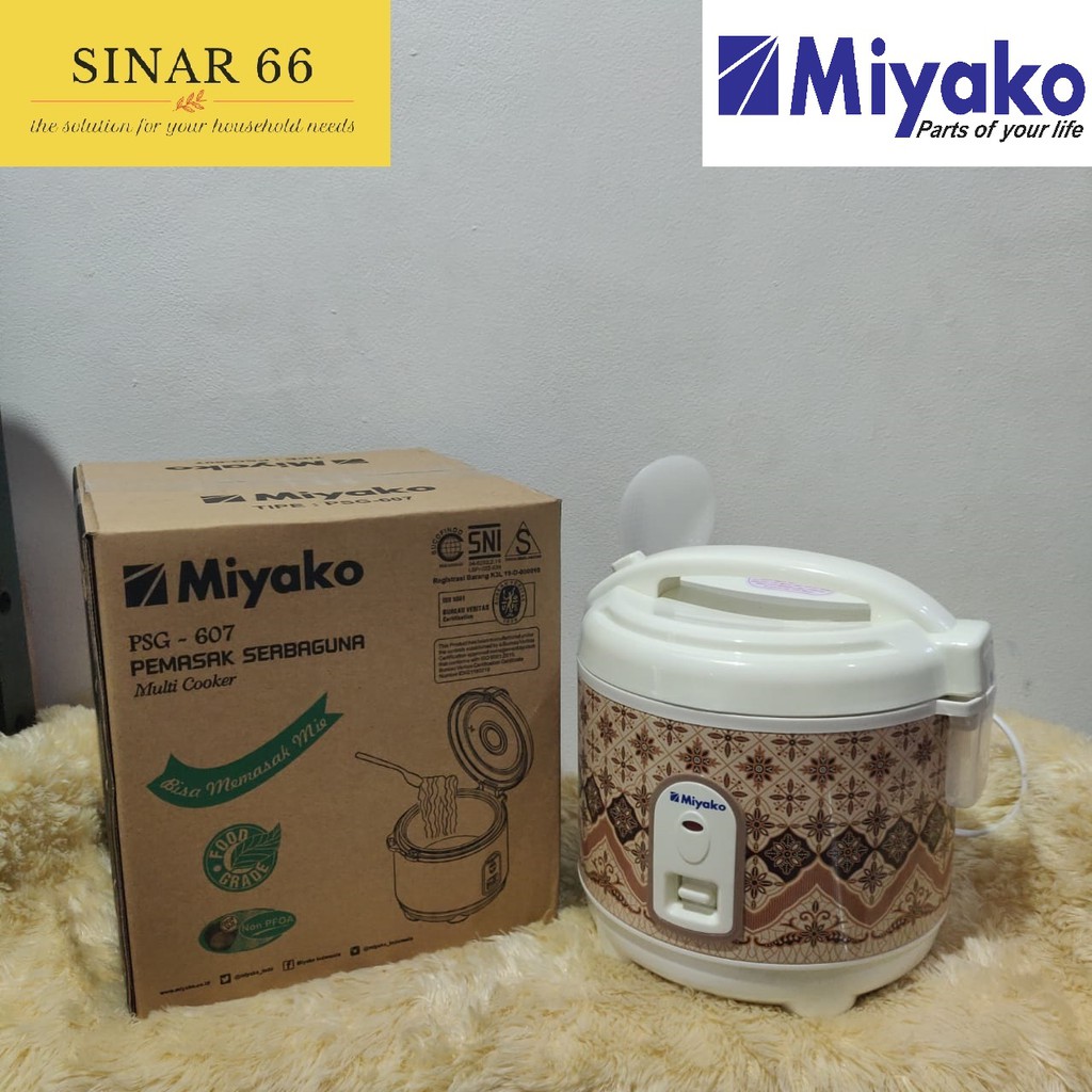 Jual MIYAKO MINI RICE COOKER MAGIC COM 0.6L PSG607 PSG607 MULTIFUNGSI