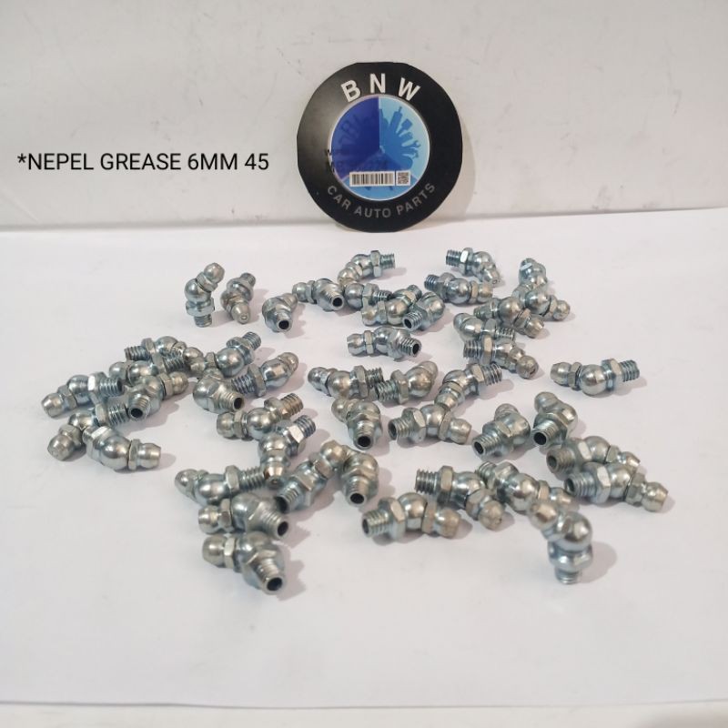 NEPEL GREASE / NEPEL GEMUK 6MM 45° DERAJAT BENGKOK UNIVERSAL GARANSI