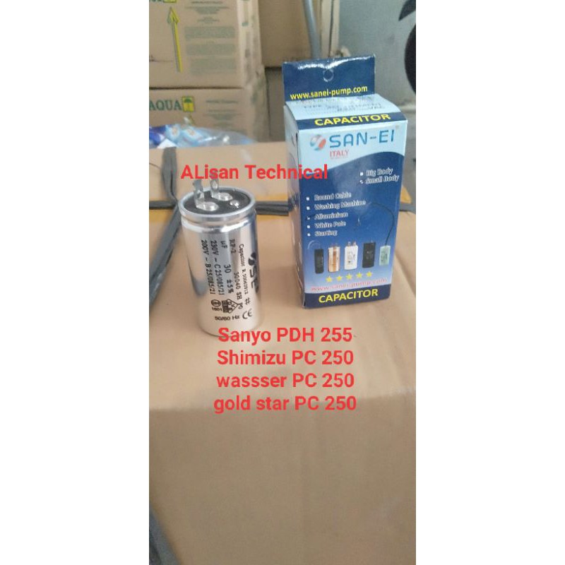 kapasitor Pompa air 30mikro shimizu PC 250