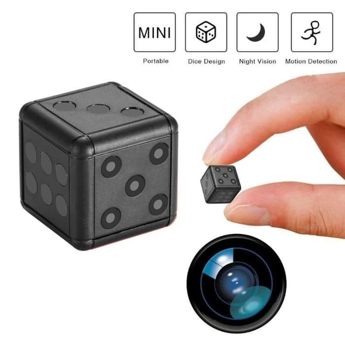 BAROKAH GAMIS Spy Dice Camera Mini Kamera Dadu Pengintai Mata-Mata Full HD 1080P