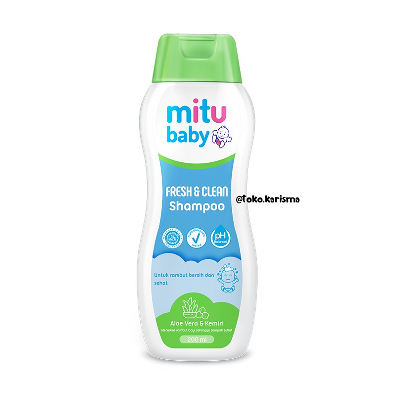 Mitu Baby Shampoo Natural 200ml/toko.karisma