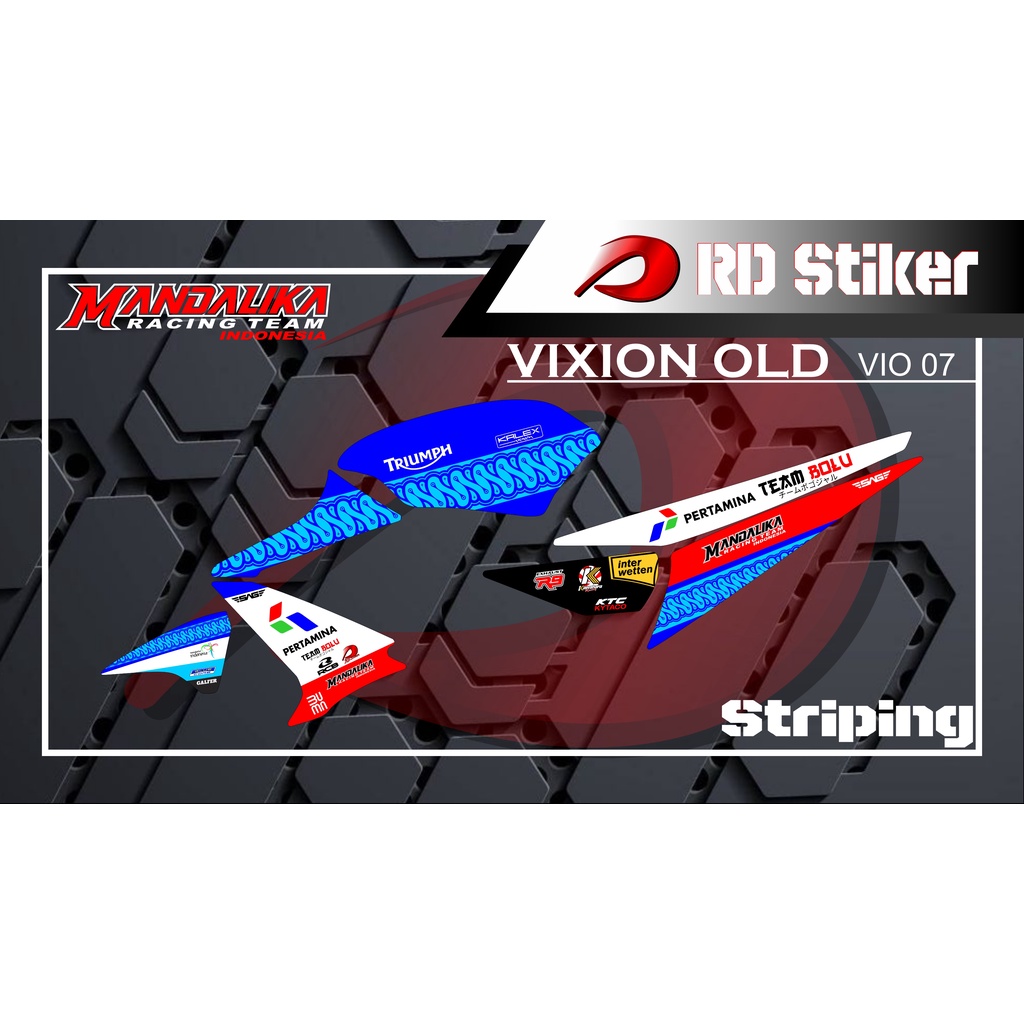 Stiker Striping Vixion Old MANDALIKA
