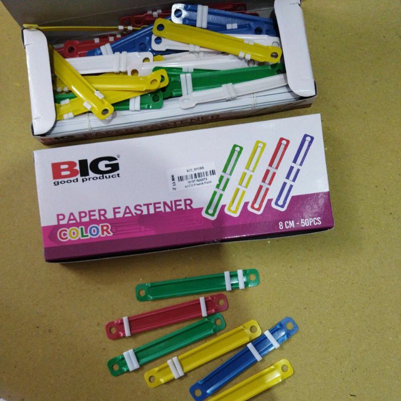 

paper fastener file / acco / aco / ako plastik BIG putih / berwarna