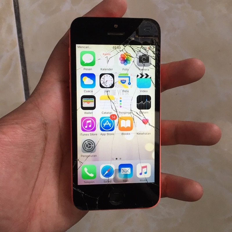 mesin iphone 5c masuk menu