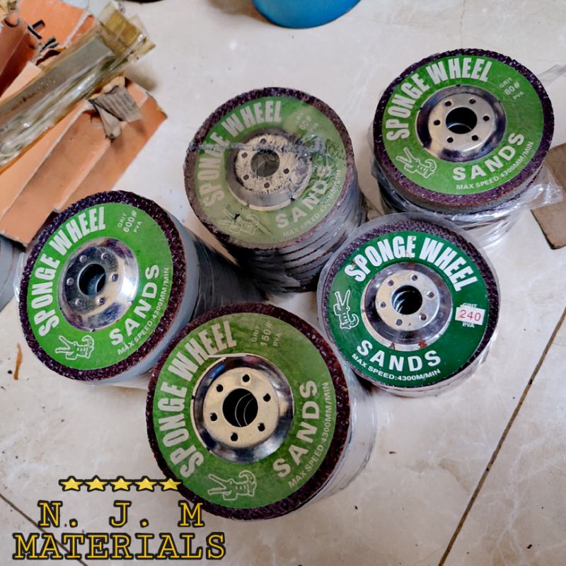 Mata Gerinda Poles Sponge 4 Inch Mata Poles Keramik Marmer Granit