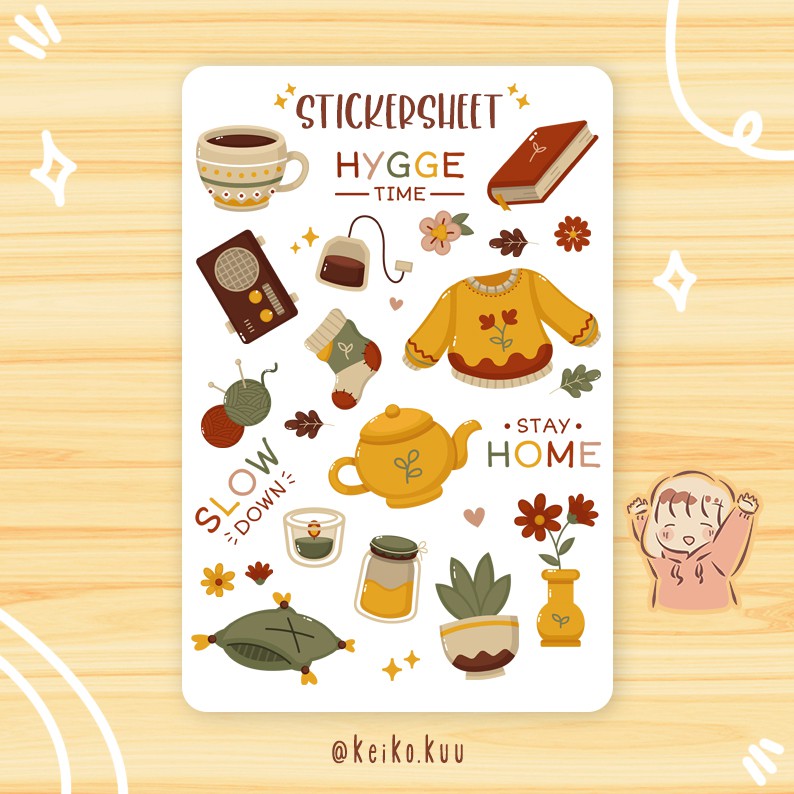 

STICKER SET AUTUMN WATERPROOF / STIKER ESTETIK / STICKER TUMBLR / STIKER LUCU