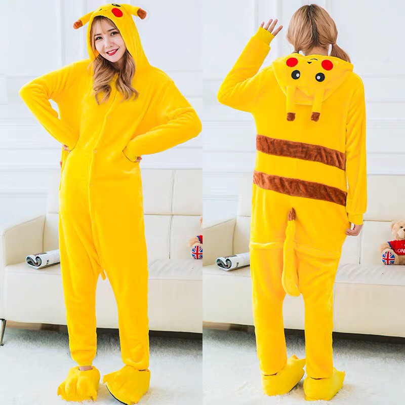 BAJU ONESIE POKEMON PIKACHU KOSTUM COSPLAY