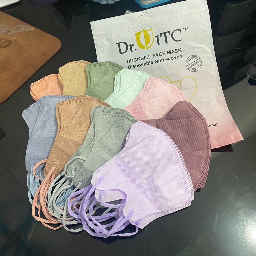 MASKER DUCKBILL COLOUR MIX DR.ITC ISI 50 PCS