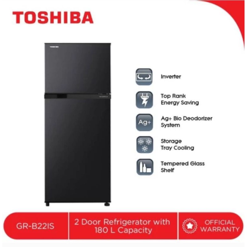 GR-B22IS REFRIGERATOR 2 PINTU TOSHIBA
