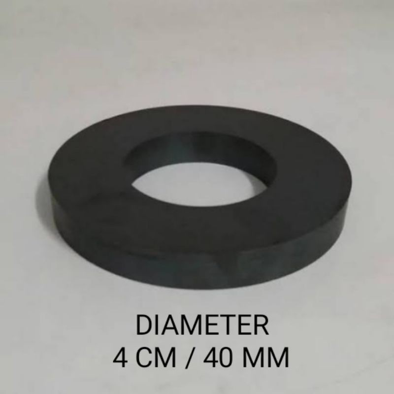 Magnet/besi berani FERRITE model bulat magnet speaker 40 mm 4 cm