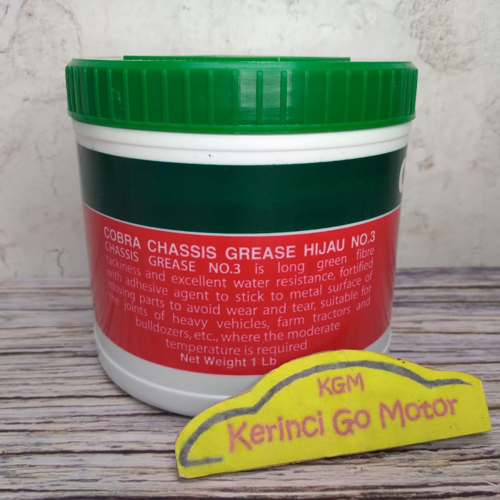 Cobra Chasis Grease Hijau No 3 1Lb - Gemuk Pelumas Cobra Hijau No 3