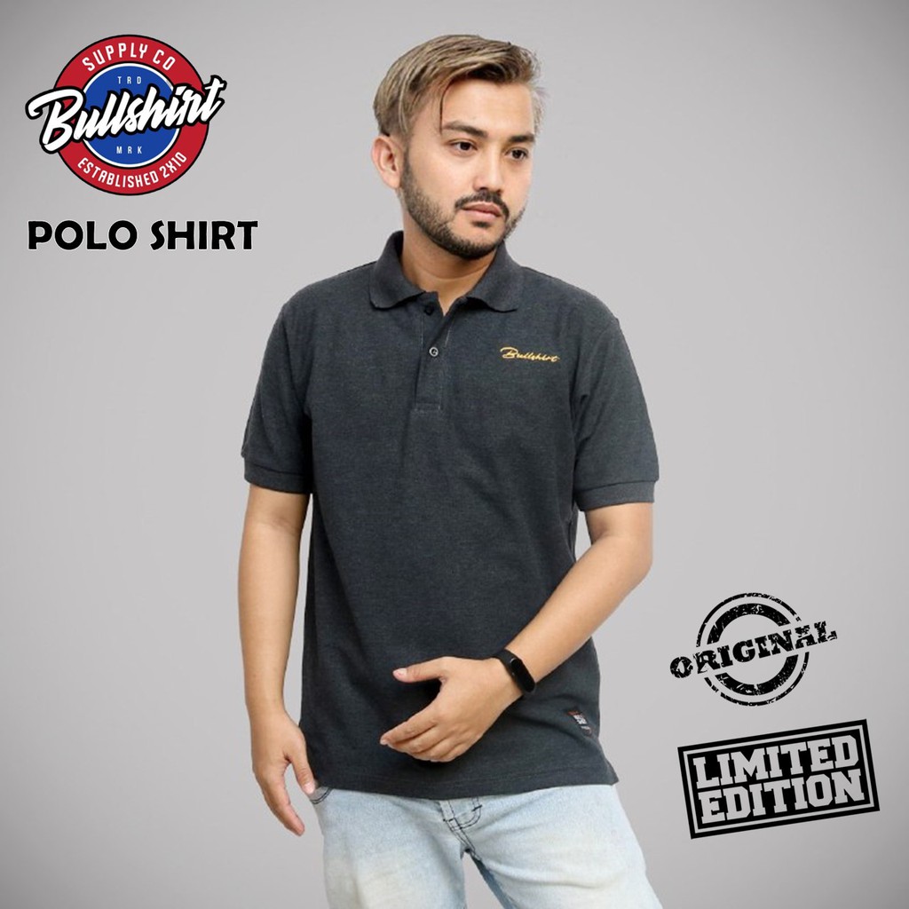 (PREMIUM) KAOS POLO JUMBO PRIA / KAOS DISTRO PREMIUM ORIGINAL BULLSHIRT