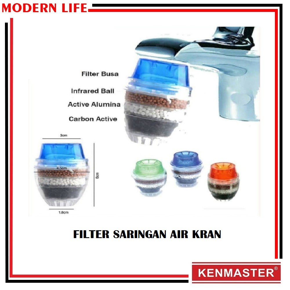 Filter Air Carbon Aktif / Kenmaster Saringan Kran Air / Water Filter