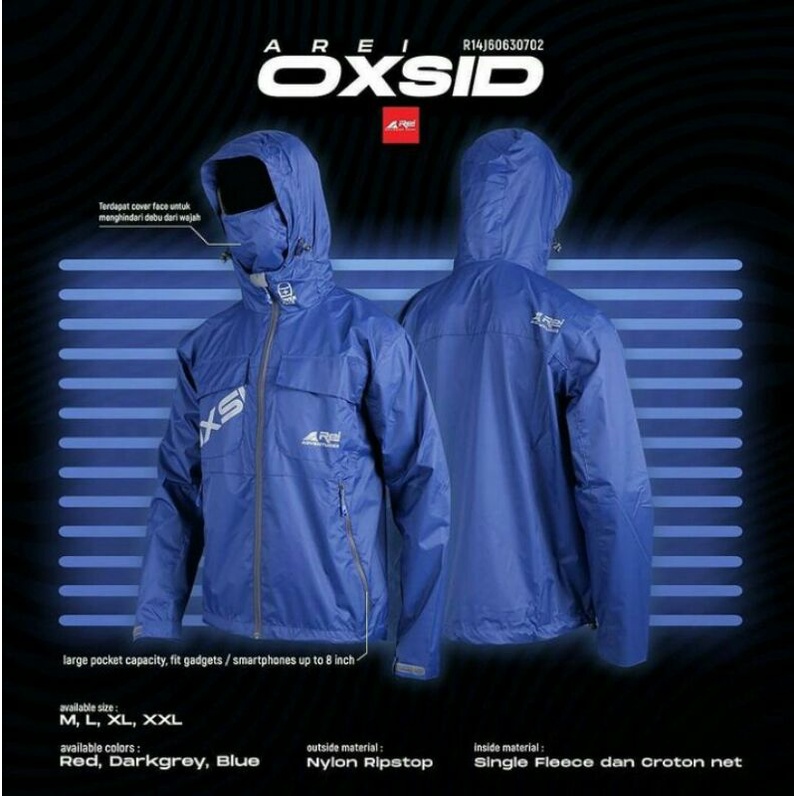 Arei jaket oxsid | jaket gunung oxsid arei outdoorgear original product