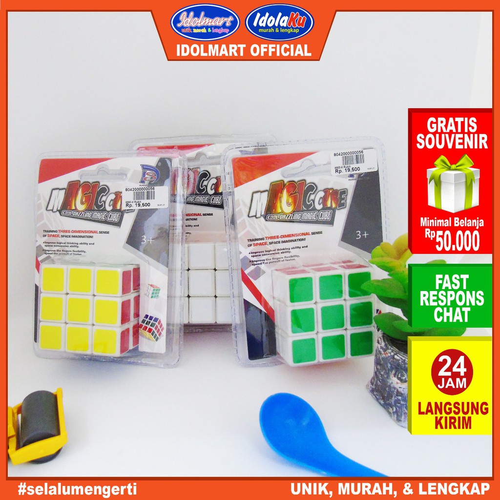 IDOLAKU Rubik 3x3 / Magic Cube Murah Berkualitas 8800-8