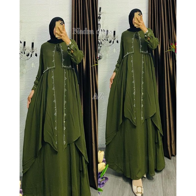 GAMIS "NADRA DRESS" | GROSIR PAKAIAN WANITA MUSLIM TERMURAH MEDAN