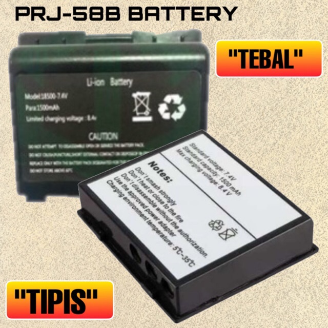Baterai Printer Bluetooth PRJ-58B 58mm Thermal portable