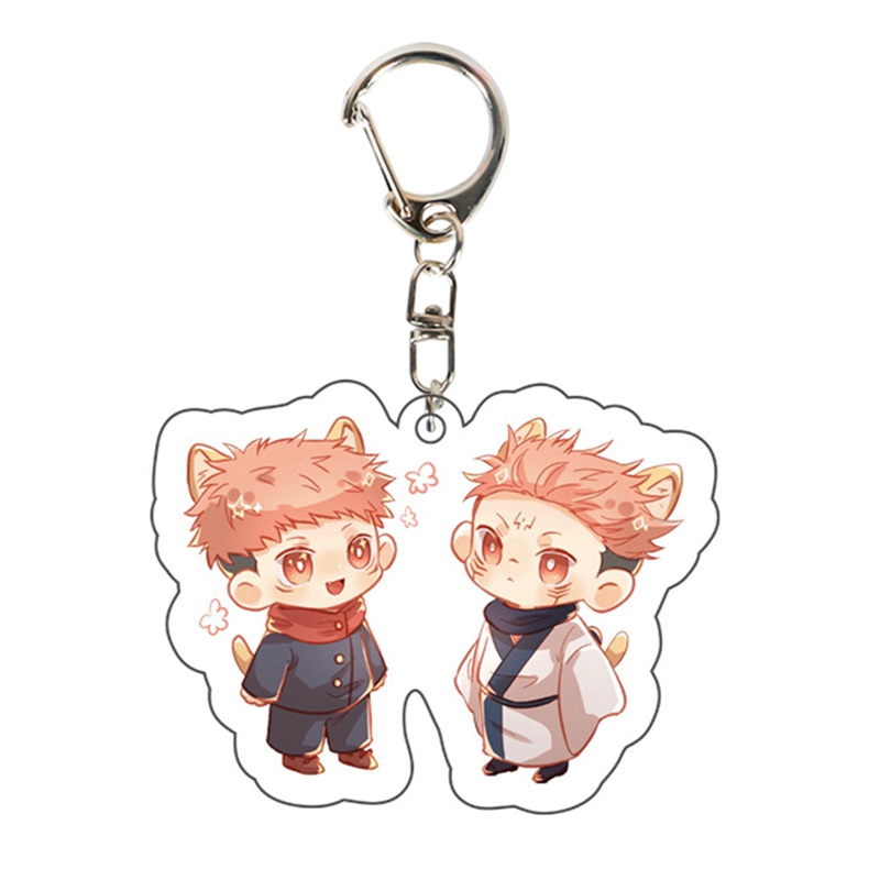 1pc Gantungan Kunci Desain Kartun Jujutsu Kaisen Lucu