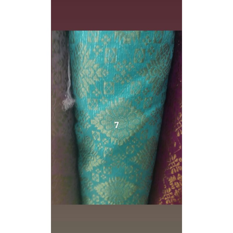 Kain songket/Bahan songket/Semi Palembang