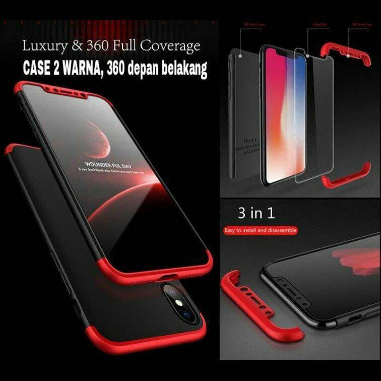 Samsung  J4 PLUS J6 PLUS  Case 2 warna, 360 depan dan belakang