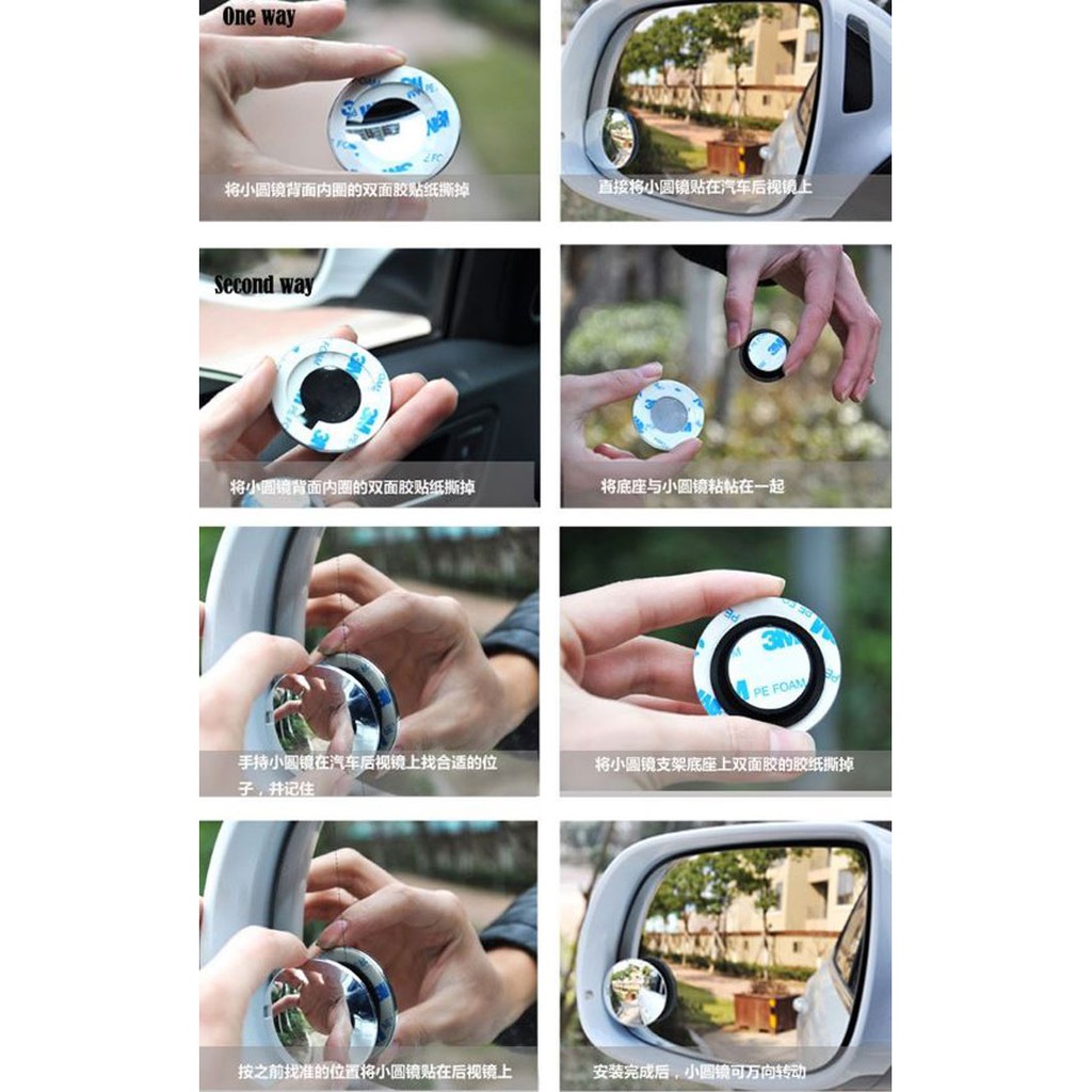 Kaca Spion Mobil Cembung Wide Angle Beli 1 Gratis 1 Dapat 2 Pcs