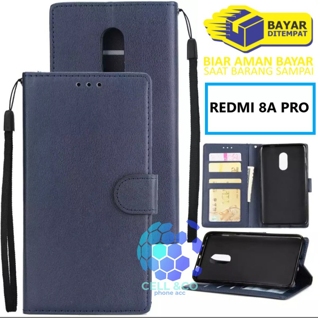 Flip cover XIAOMI REDMI 8A PRO Flip case buka tutup kesing hp casing hp flip case leather wallet