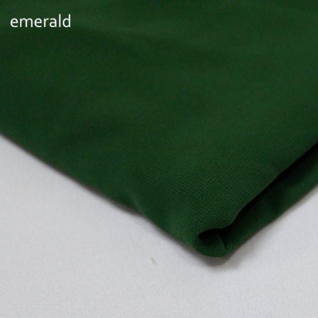 PASMINA 2 in 1 INER / PASHMINA + INNER /  PASHMINA / PASHMINA CERUTY (dijahit dengan innernya)-Emerald
