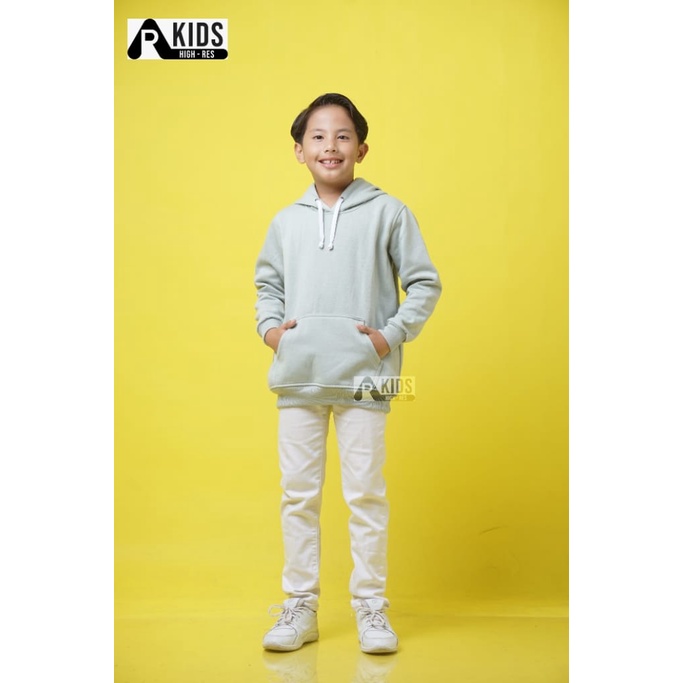 Hoodie Anak Polos Laki-laki / Perempuan ArhighresKids Unisex Bahan Fleece Tebal