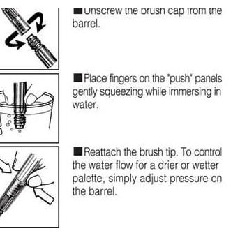 

♜ Kuretake BRUSH20 Waterbrush - Detailer Tip ☺