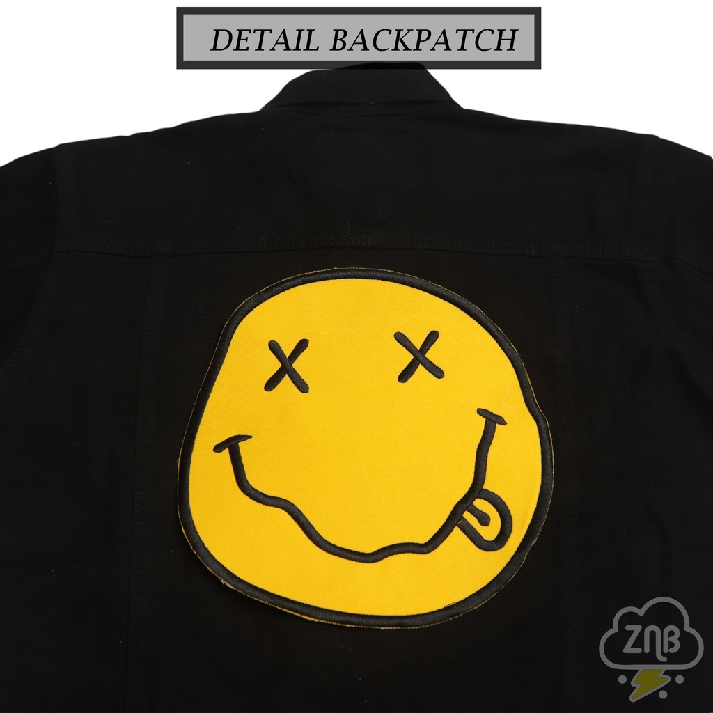 Patch nirvana emblem nirvana backpatch nirvana tempelan jaket nirvana patch musik terlaris dan best quality