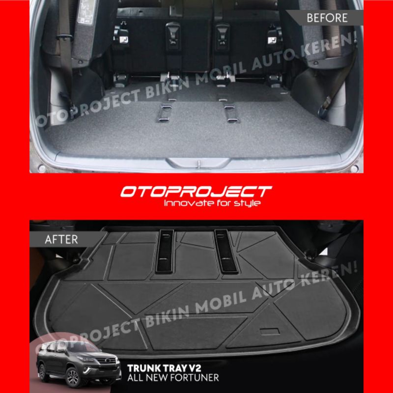 Karpet Bagasi Fortuner New 2016-ON / Trunk Tray Merk Otoproject