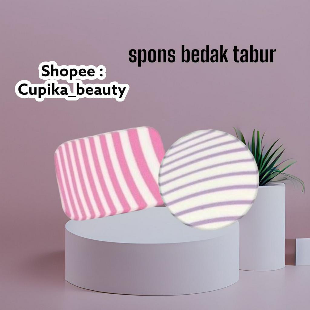 [p.xx] spons bedak padat tebal pelangi - spons bedak padat super tebal