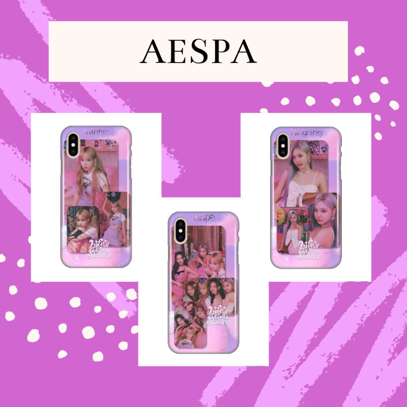 (AESPA) Case Aespa Life Too Short Edition Karina Giselle Winter Ningning Life's Casing Soft Hard HP 