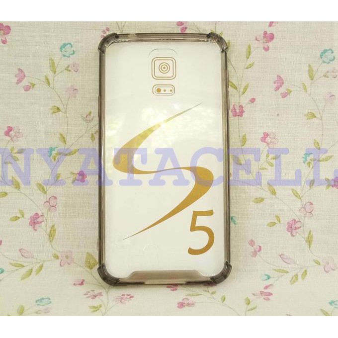 NEW CASE ANTICRACK FIBER SAMSUNG S5 G900H SOFT CASING COVER CLEAR SLIM TPU - BENING MILENIA