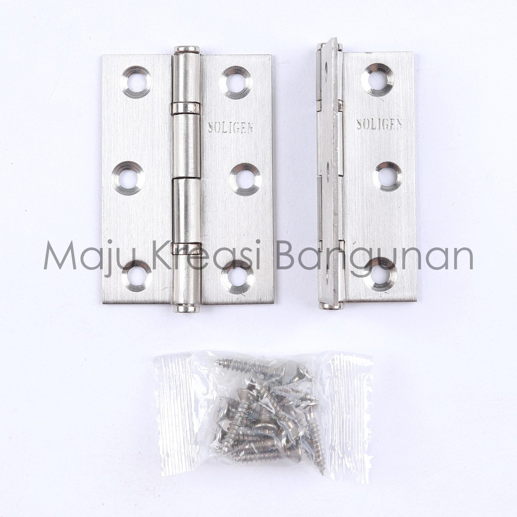 Engsel Tipis SOLIGEN 2&quot; 2,5&quot; 3&quot; Stainless Steel Lemari 2.5 Inch Inci 2Inch 2,5Inch 3Inch Kecil Mini