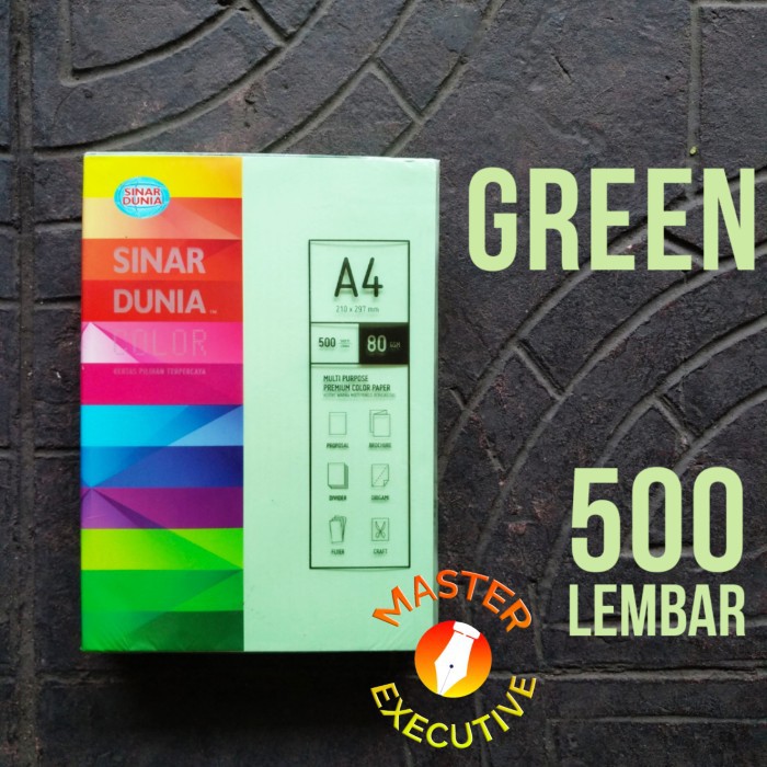 [Rim] Sinar Dunia SiDu Color Kertas A4 80 gsm Warna Green IT 190