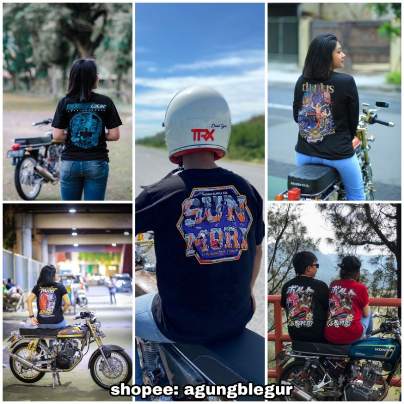 KAOS SEDULUR PAIDO TERBARU ORIGINAL / kaos cb gl megapro tiger gl100 herex c70 gank / kaos rosok cil
