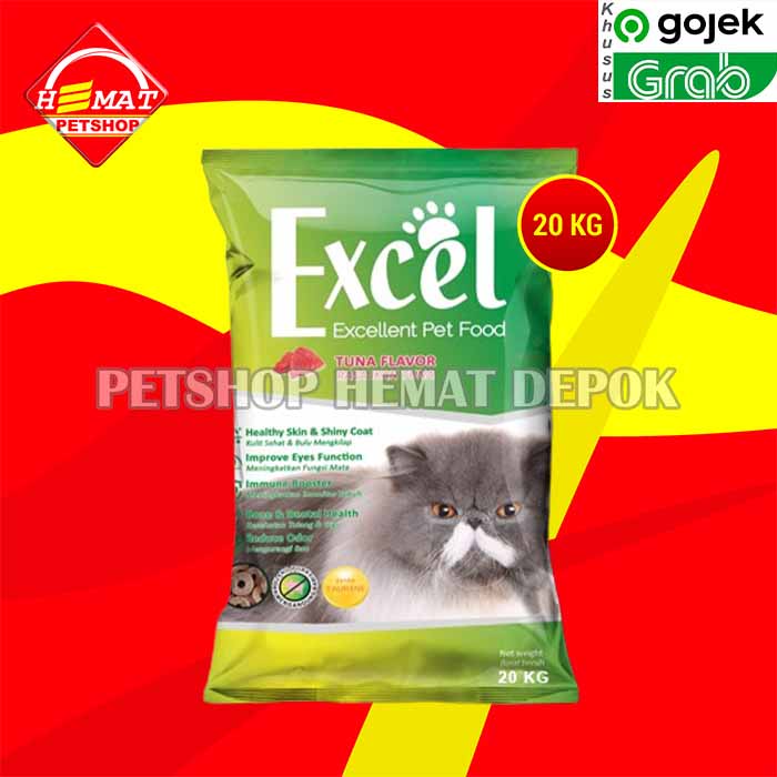 [GOSEND] Excel 20 Kg Makanan Kucing Donat Ikan 20kg