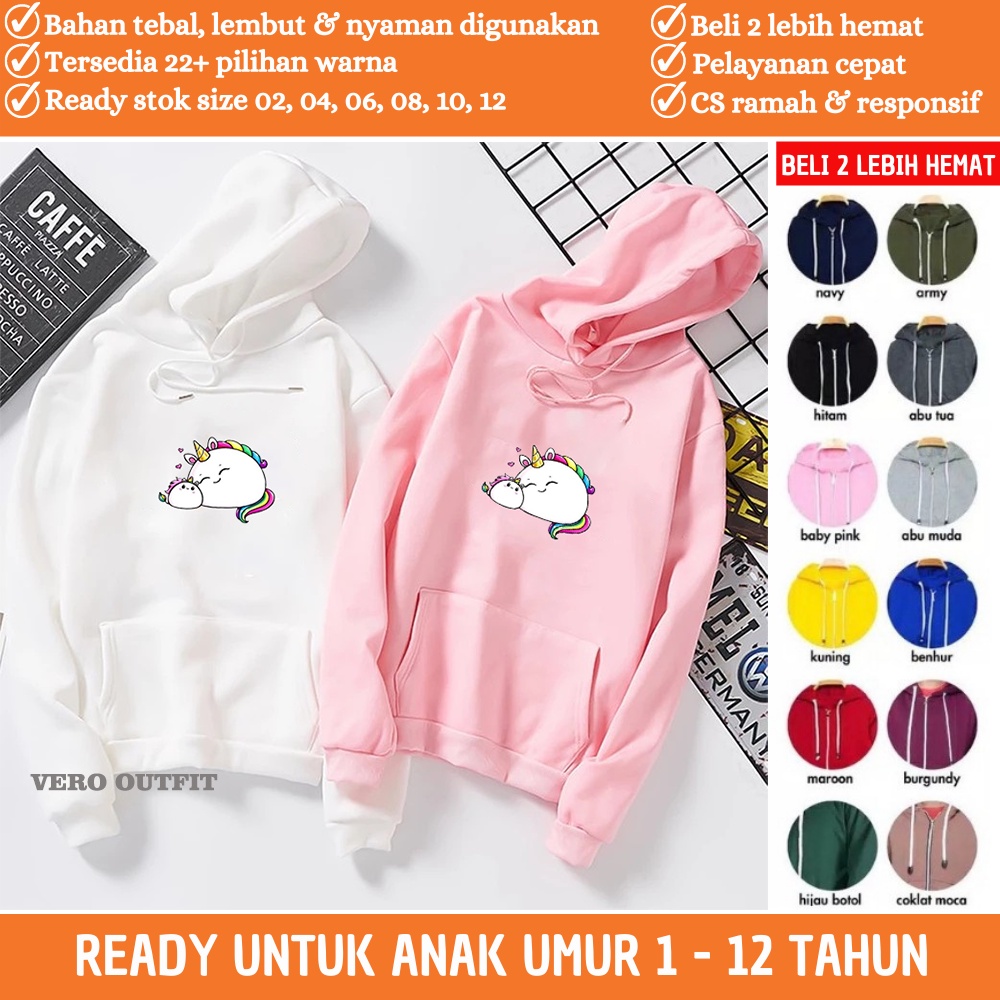 Jaket Jacket Switer Hoodie Anak Perempuan Laki Laki Cowok Cewek Umur 1 2 3 4 5 6 7 8 9 10 11 12 Tahu
