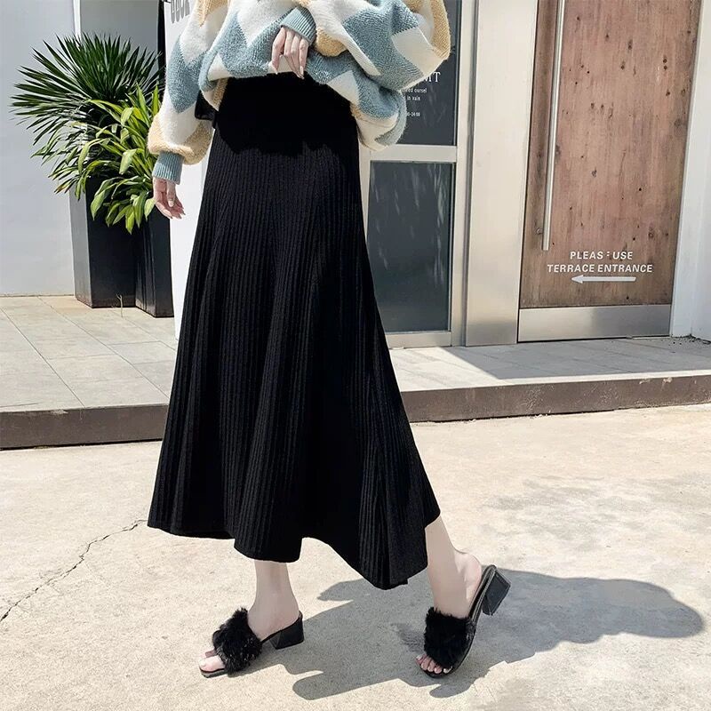 Rok plisket premium tebal/Rok korea pendek/Rok korea/Dress rajut wanita