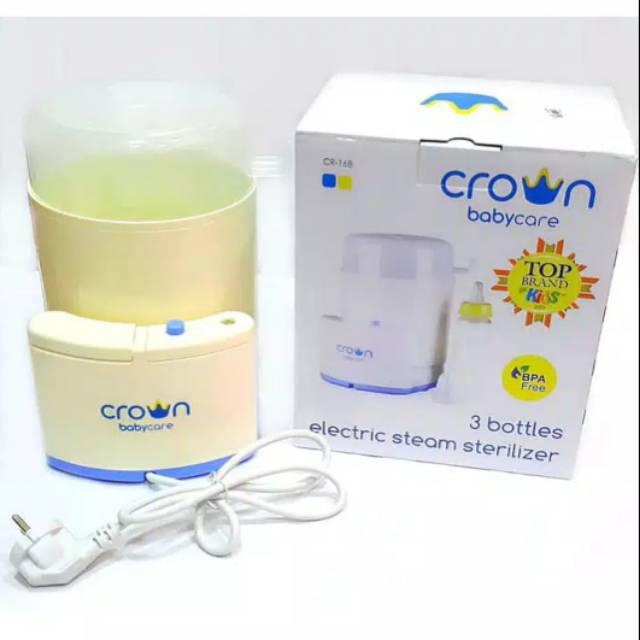 Crown CR-168  3 Bottles Electric Steam Sterilizer Steriliser