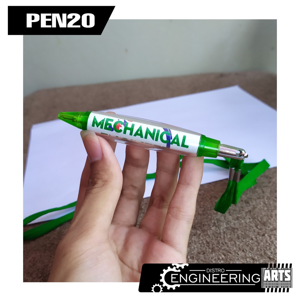 

Souvernir Pulpen Kalung Hijau Sticker Mechanical engineer - PEN20