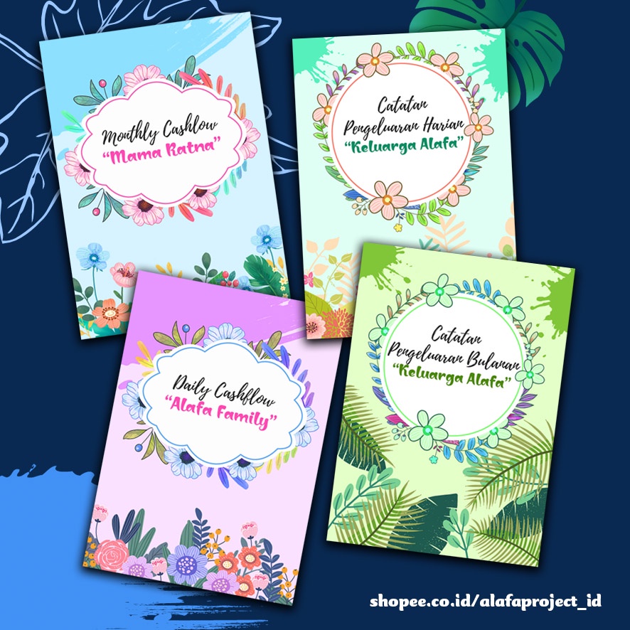 

Alafaproject 1-4 Buku Financial Planner / Buku Catatan CashFlow / Daily Planner / Monthly Planner / Catatan Keuangan Keluarga / Buku Catatan CashFlow