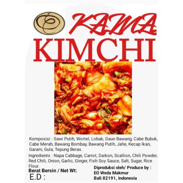 

Kimchi Korea, Kimchi Halal, Kimchi Sawi Putih, KAMA KIMCHI.