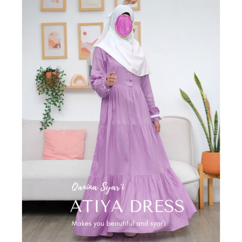 ATIYA CASUAL DRESS / HOME DRESS SIZE  M - katun rayon uniqlo adem