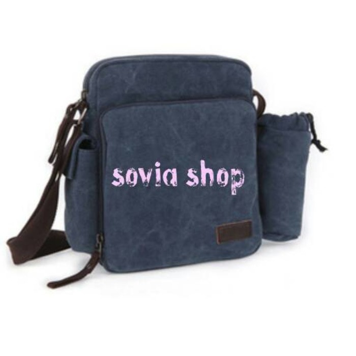 tas selempang unik pria (tas kanvas,tas canvas,tas selempang)