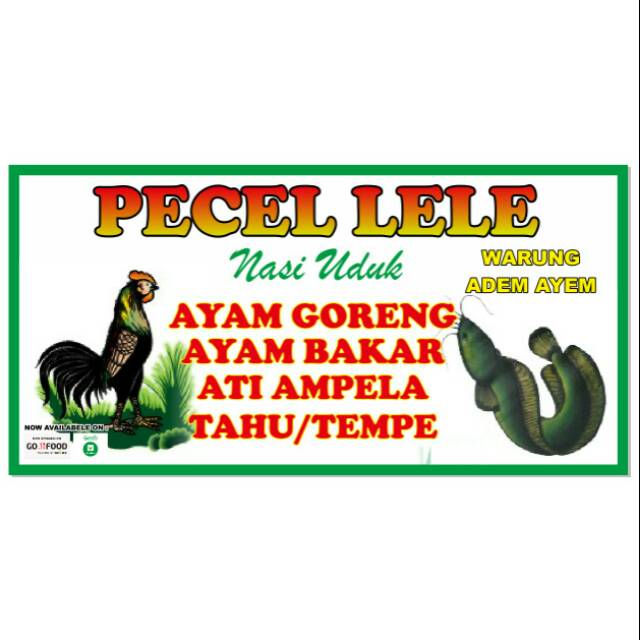 Spanduk Banner Pecel Lele  Uk 300x150 cm Shopee Indonesia